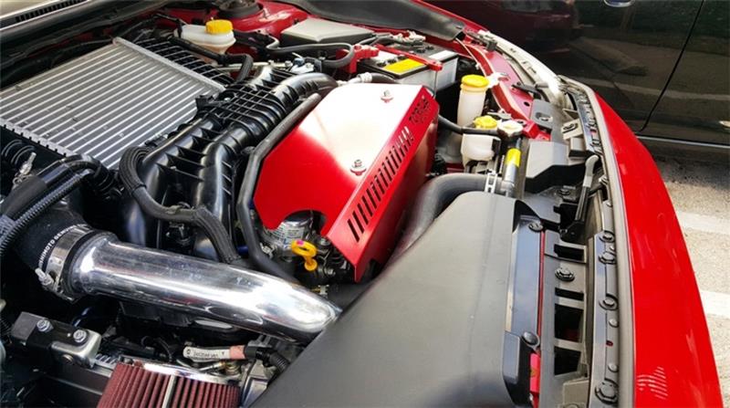 Subaru Forester Engine Pulley Cover - Torque Solution - Silver - `14-`27